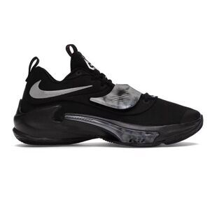 NWOB NIKE Zoom Freak 3 'Black Wolf Grey' Sneakers Size 8